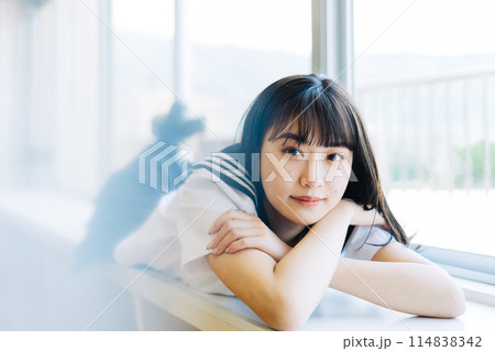 女子高生　ポートレート 114838342