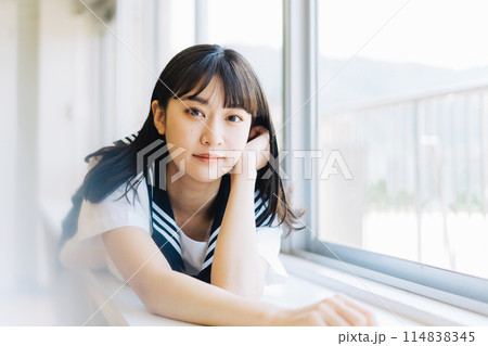 女子高生　ポートレート 114838345