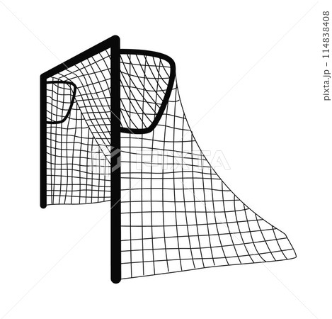Soccer goal line vector. Soccer goal post, Football goal 114838408