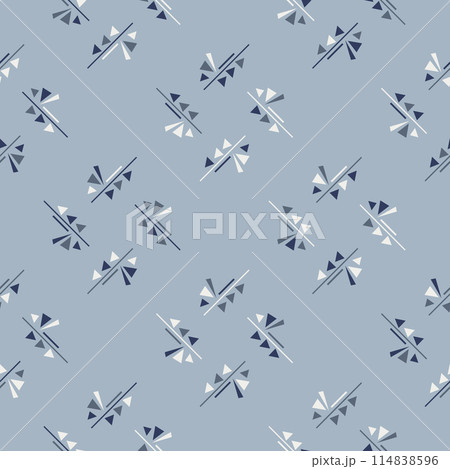 Modern masculine pattern abstract shapes common geometric motif seamless background. Fabric design textile swatch, man shirt all over print block. Modern masculine pattern abstract shapes common geometric motif seamless background. Fabric design textile swatch, man shirt all over print block. 114838596