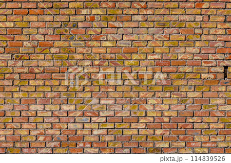 flat brick wall texture and background with diagonal bricks storage imprints 114839526