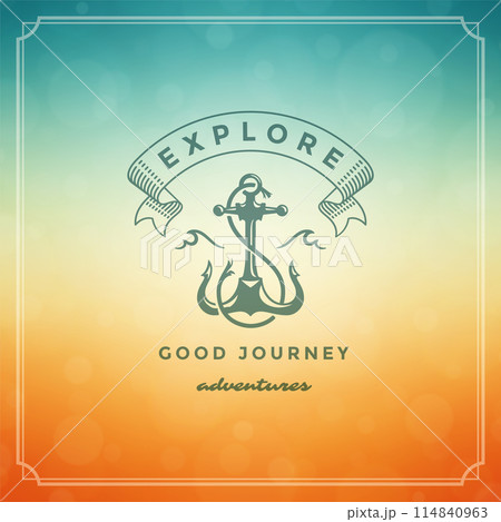 Summer holidays label or badge typography slogan design Summer holidays label or badge typography slogan design 114840963