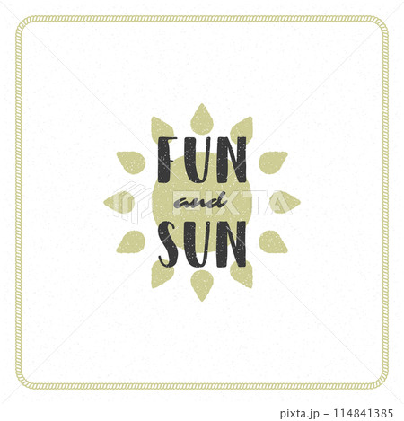 Summer holidays typography inspirational quote design for poster or apparel 114841385