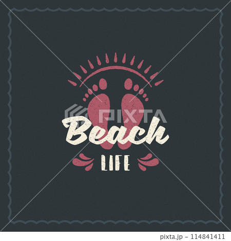 Summer holidays typography inspirational quote design for poster or apparel 114841411