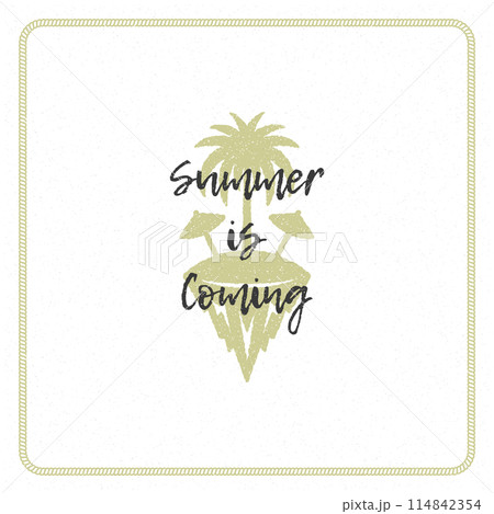 Summer holidays typography inspirational quote design for poster or apparel 114842354