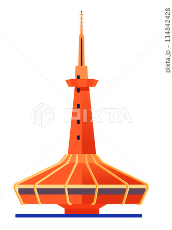 Eilat Underwater Observatory - flat design style single isolated image Eilat Underwater Observatory - flat design style single isolated image 114842428