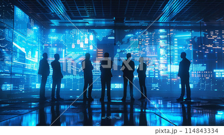 person holding mobile phone with green screen in hand, smartphone with chromakey display on big city background, template and mockup for application 114843334