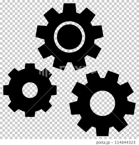 Gear icon black Gear icon black 114844323