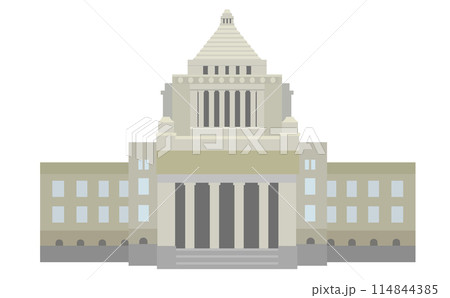 国会議事堂のイラスト 114844385