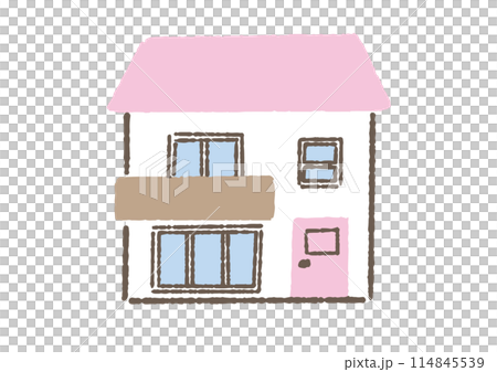シンプルな一軒家のイラスト 114845539