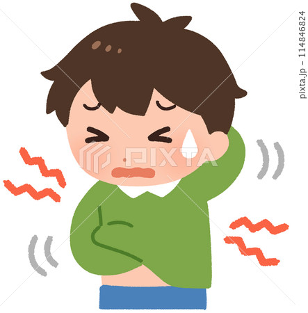 体が痒い男の子 体が痒い男の子 114846824