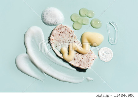Cosmetic beauty products smears texture Cosmetic beauty products smears texture 114846900