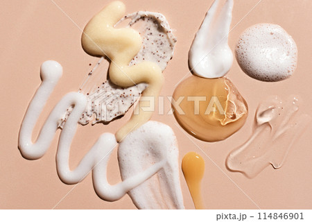 Cosmetic products gel and cream smudge Cosmetic products gel and cream smudge 114846901