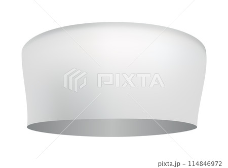 Nurse cap icon, white simple image isolated. Minimalist medical illustration 114846972