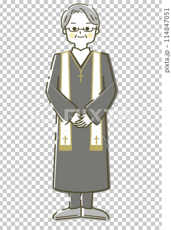 牧師 神父 いろいろな職業 イラスト素材 牧師 神父 いろいろな職業 イラスト素材 114847051