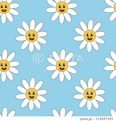 Retro 70s 60s 80s Hippie Groovy cute Daisy - Stock