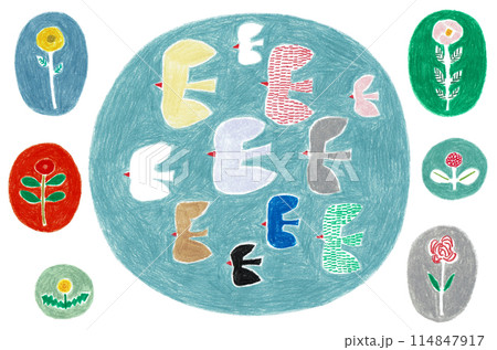 鳥と花 鳥と花 114847917