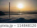 冬のオホーツク　北海道の冬景色 114848120