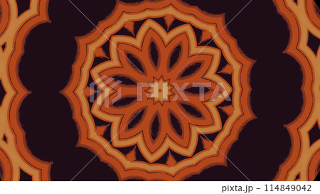 Red digital lines and figures in motion. Design. Kaleidoscopic transformations. Red digital lines and figures in motion. Design. Kaleidoscopic transformations. 114849042