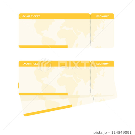 Boarding pass tickets. Airplane tickets. Fly and travel. Booking service. 114849091