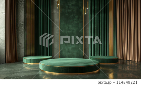 Empty product podium. Empty product podium. 114849221