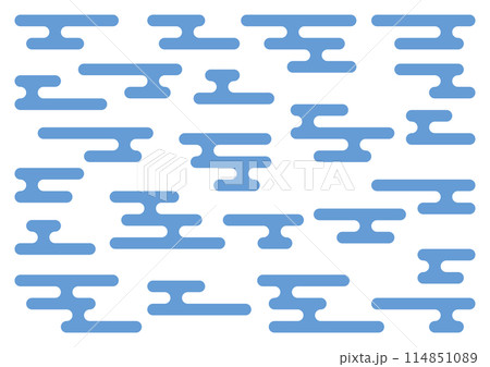 霞紋の素材　ベクター 114851089