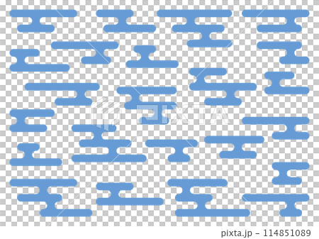 霞紋の素材　ベクター 114851089
