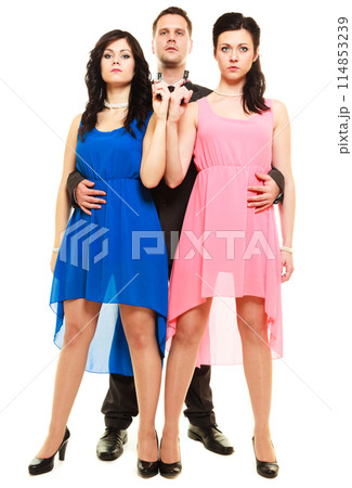 Secret investigation with two women and one man Secret investigation with two women and one man 114853239