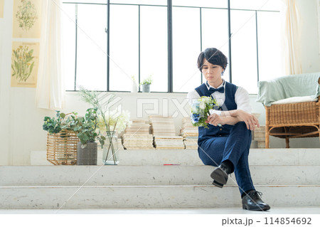 ブライダル 新郎 ブーケ ブライダル 新郎 ブーケ 114854692