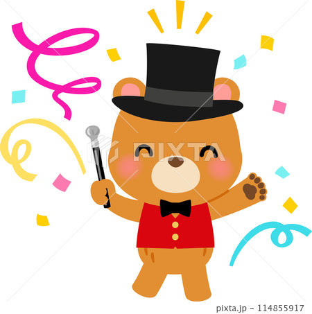 クマのマジシャンのキャラクター クマのマジシャンのキャラクター 114855917