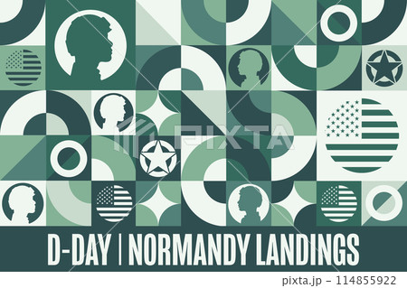 D-Day. Normandy Landings. Remember and Honor. June 6, 1944. Holiday concept. Template for background D-Day. Normandy Landings. Remember and Honor. June 6, 1944. Holiday concept. Template for background 114855922