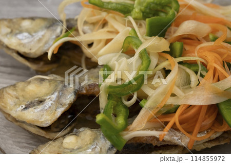 真鯵 小アジ 豆アジ 南蛮寺け 真鯵 小アジ 豆アジ 南蛮寺け 114855972