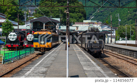大井川鉄道 16000系列車と電気機関車 E10形 114856077