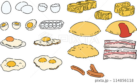 いろんなたまご料理のセット いろんなたまご料理のセット 114856118