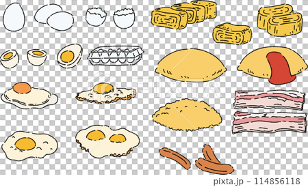 套各種蛋菜餚 套各種蛋菜餚 114856118