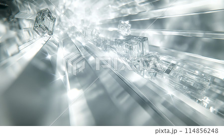 光が差し込む背景素材 光が差し込む背景素材 114856248