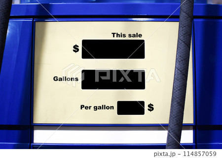 The fuel dispensers blank black screen for displays the number of gallon and price of gas The fuel dispensers blank black screen for displays the number of gallon and price of gas 114857059