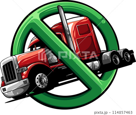 draw semi truck vehicle vector illustration design 114857463