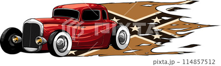 draw of hot rod car vector illustration design draw of hot rod car vector illustration design 114857512