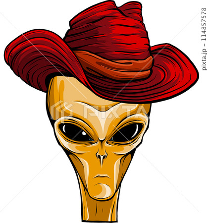 Alien head. vector illustration design of extraterrestrial humanoid Alien head. vector illustration design of extraterrestrial humanoid 114857578