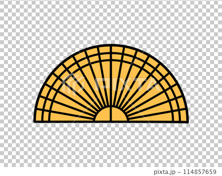 シンプルな分度器のイラスト素材 シンプルな分度器のイラスト素材 114857659
