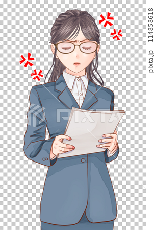 套裝OL描述生氣 114858618