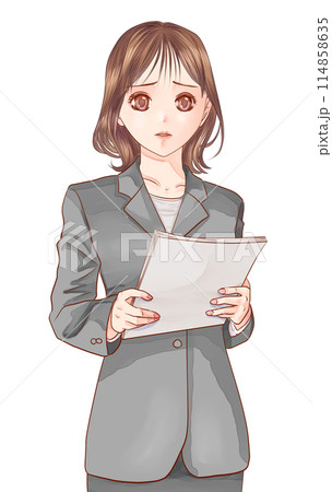 スーツ OL 説明 困る スーツ OL 説明 困る 114858635