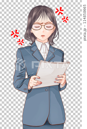Suit OL explanation angry 114858665