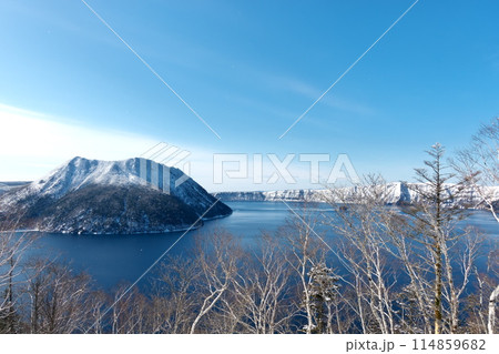 北海道、冬の裏摩周展望台 北海道、冬の裏摩周展望台 114859682