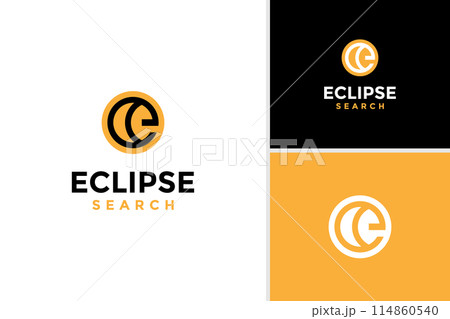 Eclipse logo design inspiration. Eclipse logo template 114860540