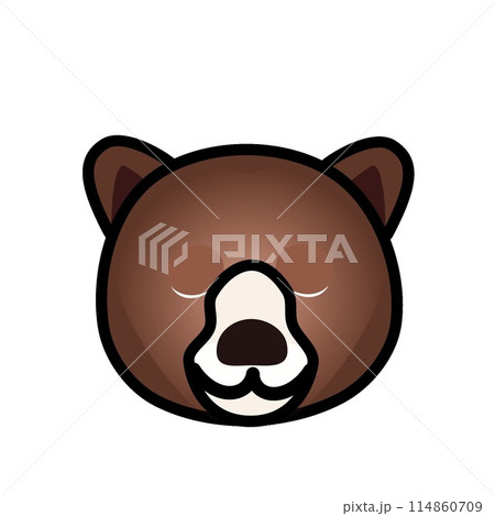 クマの顔のイラスト 114860709