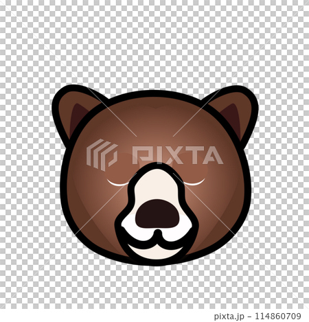 クマの顔のイラスト 114860709