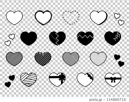 Various heart set 114860718