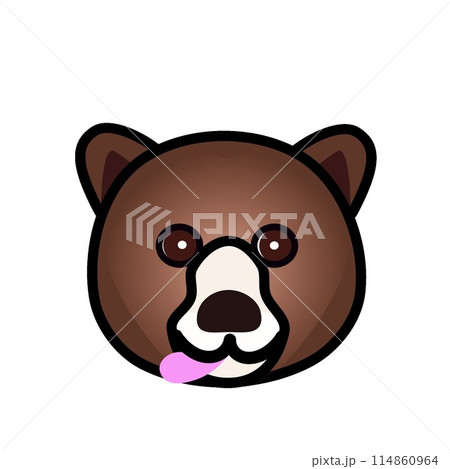 クマの顔のイラスト 114860964